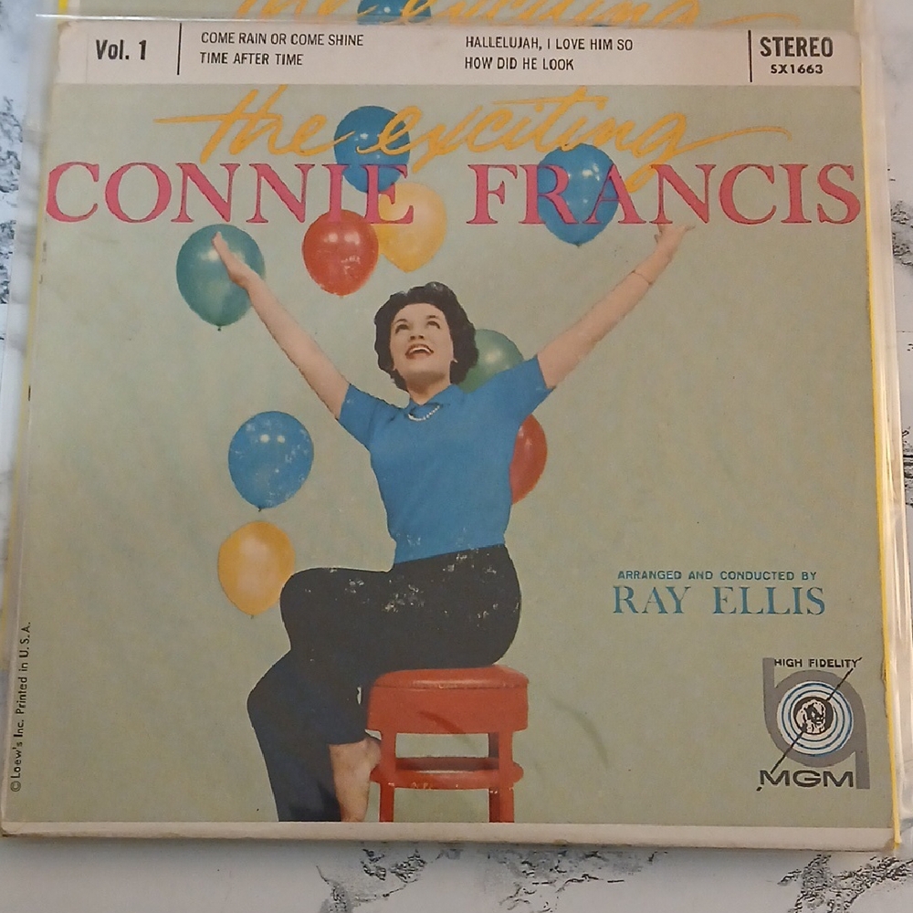 LOT OF 3 Connie Francis Extended play 45's